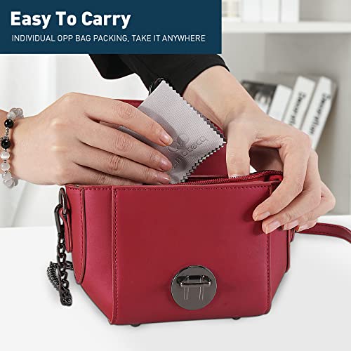 12 Pack Assorted Colors Microfiber Cleaning Cloths - Cleans Lenses, Glasses, ...