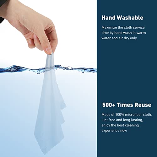 12 Pack Assorted Colors Microfiber Cleaning Cloths - Cleans Lenses, Glasses, ...