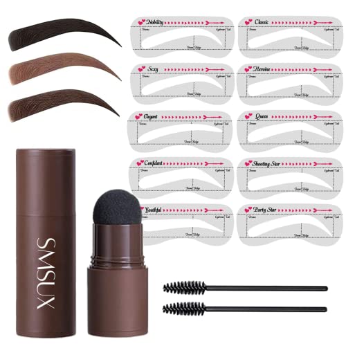 Eyebrow Stamp Stencil Kit Brow Stamp And Shaping Kit Waterproof Eyebrow Stamp...