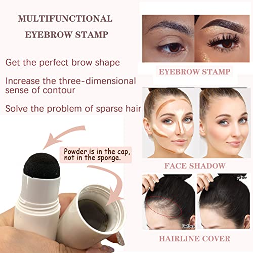 Eyebrow Stamp Stencil Kit One Step Brow Stamp Shaping Kit Waterproof Brow Sta...