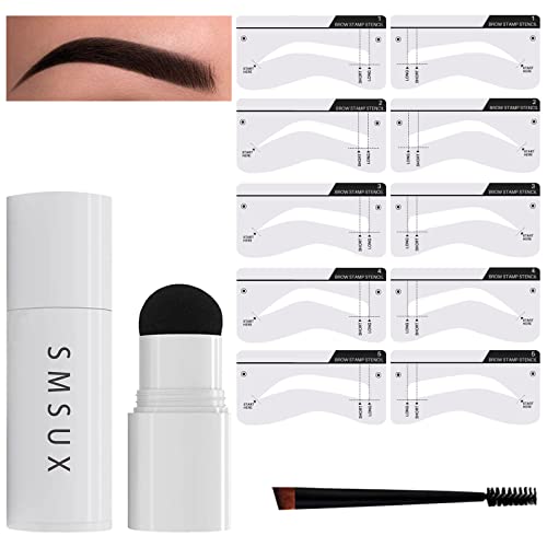 Eyebrow Stamp Stencil Kit One Step Brow Stamp Shaping Kit Waterproof Brow Sta...