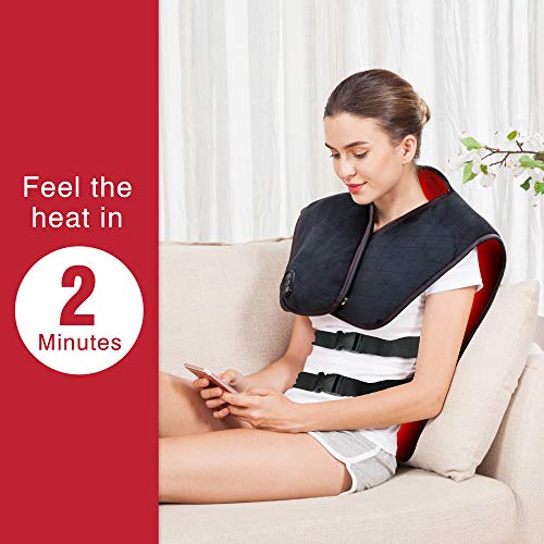 Snailax Heating Pads for Neck and Shoulders-Large Heat Wrap with Fast Heating...
