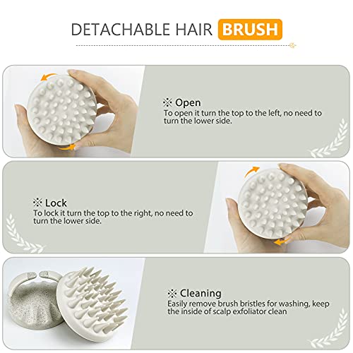 Hair Scalp Massager Shampoo Brush, Sndyi Soft Silicone Scalp Brush for Hair W...