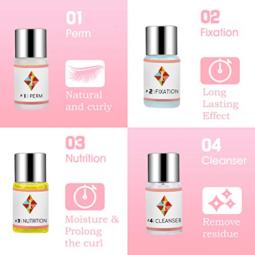 Lash Lift Kit, Eyelash Perm Kit Lash Extensions Curling Suitable for Makeup S...