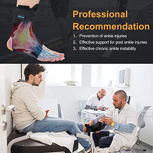 SNEINO Ankle Brace for Women & Men - Ankle Brace for Sprained Ankle, Ankle Su...