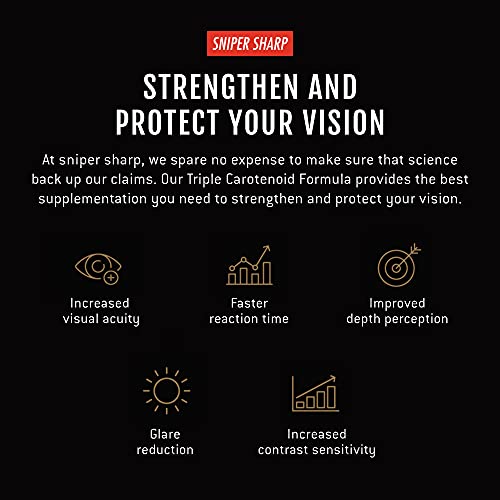Sniper Sharp Eye Vitamin Supplement with Lutein, Zeaxanthin, and Meso-Zeaxant...
