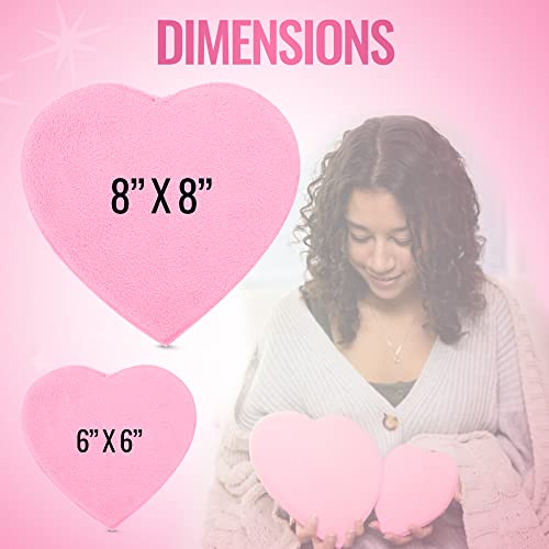 Love Ease Heart Shaped Microwavable Period Heating Pad for Cramps, Menstrual ...