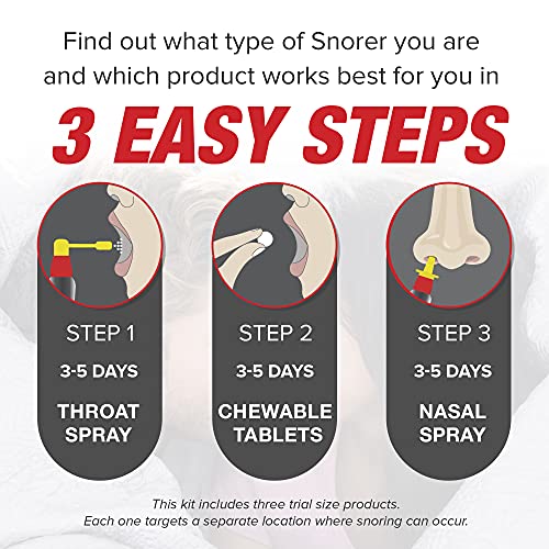 Snore Stop Snoring Solution Starter Kit, Natural Anti-Snoring Aid, Snoring Re...