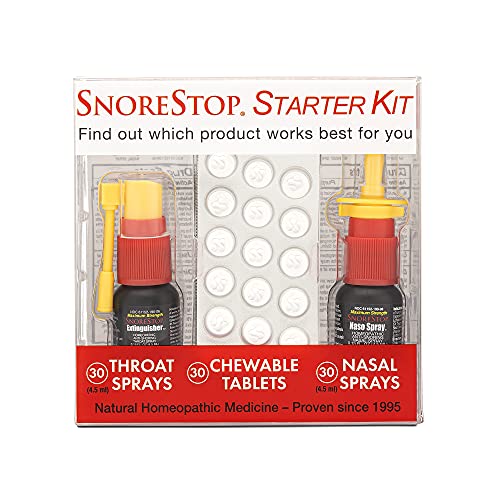 Snore Stop Snoring Solution Starter Kit, Natural Anti-Snoring Aid, Snoring Re...