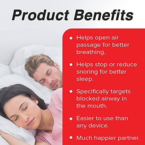 SnoreStop FastTabs Snoring Solution - Anti Snoring Oral Chewable Tablets, Dev...