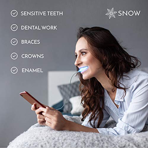 SNOW Teeth Whitening Kit with LED Light | Complete at Home Whitening System -...