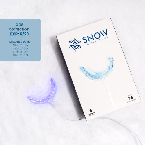 SNOW Teeth Whitening Kit with LED Light | Complete at Home Whitening System -...