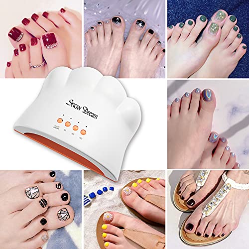 UV LED Nail Lamp, SnowDream 24/48W Convertible Gel Nail Light Curing Lamp Nai...