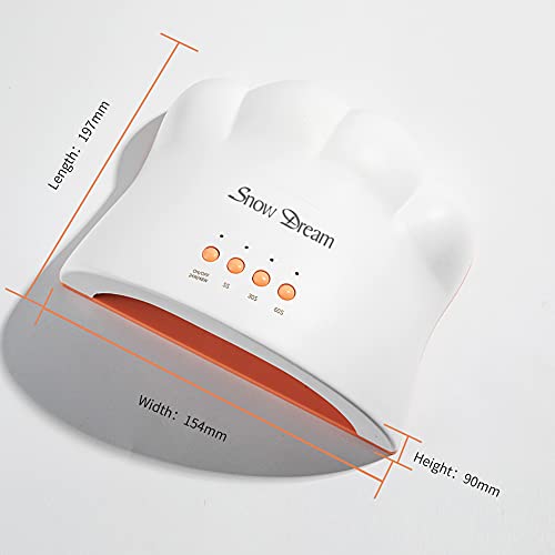 UV LED Nail Lamp, SnowDream 24/48W Convertible Gel Nail Light Curing Lamp Nai...