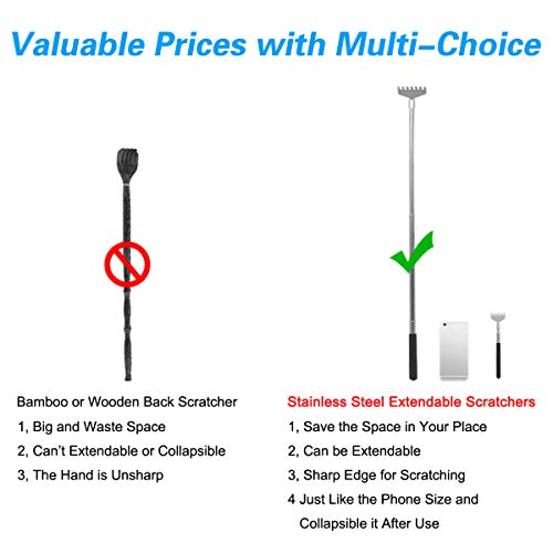 Snowyee Backscratchers, Back Scratcher for Women Men 3PCS Includes Bearclaw H...