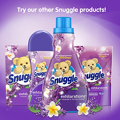 Snuggle Exhilarations Fabric Softener Dryer Sheets, Lavender & Vanilla Orchid...