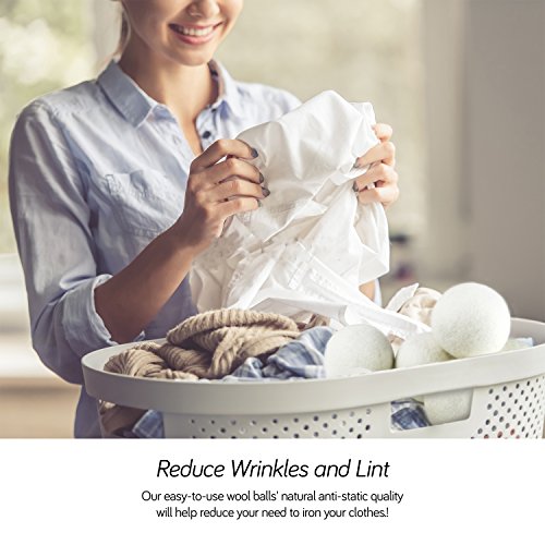 SnugPad XL Wool Dryer Balls, Natural Fabric Softener 100% Organic New Zealand...