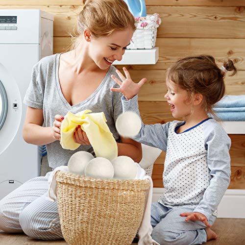 SnugPad XL Wool Dryer Balls, Natural Fabric Softener 100% Organic New Zealand...