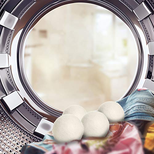 SnugPad XL Wool Dryer Balls, Natural Fabric Softener 100% Organic New Zealand...