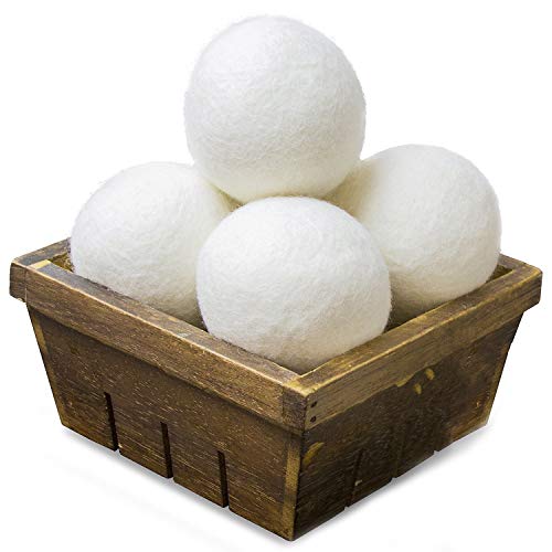 SnugPad XL Wool Dryer Balls, Natural Fabric Softener 100% Organic New Zealand...