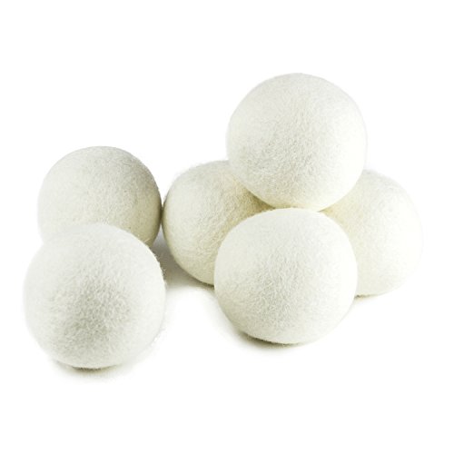 (Upgraded) SnugPad XL Size Wool Dryer Balls Natural Fabric Softener & 100% Or...