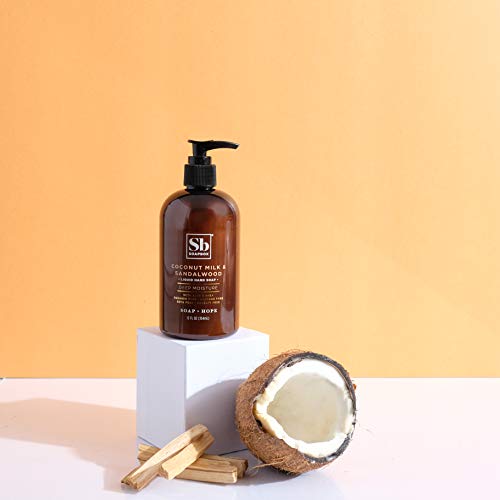 Soapbox Liquid Hand Soap, Coconut Milk & Sandalwood, Gentle & Moisturizing Ha...