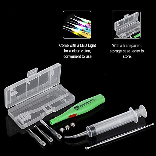 Soapow Tonsil Stone Remover Tool LED Earwax Removal Stainless Steel Remover w...