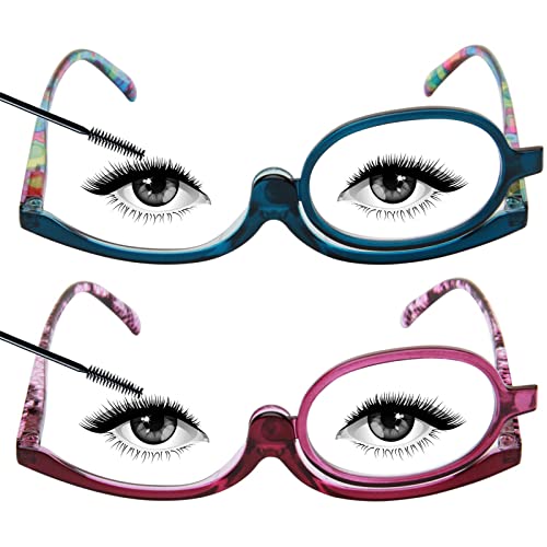 Soarea Makeup Reading Glasses for Women Magnifying Cosmetic Readers Flip Sing...