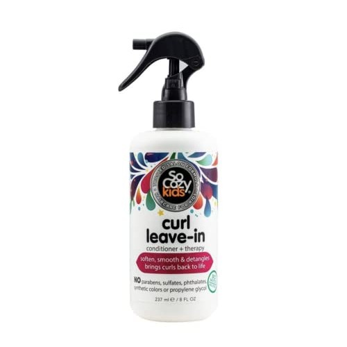 SoCozy, Curl Spray LeaveIn Conditioner For Kids Hair Detangles and Restores C...