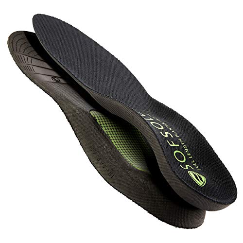 Sof Sole Insoles Men's Plantar Fascia Support Full-Length Gel Shoe Insert, Me...