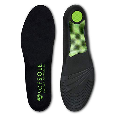 Sof Sole Insoles Men's Plantar Fascia Support Full-Length Gel Shoe Insert, Me...