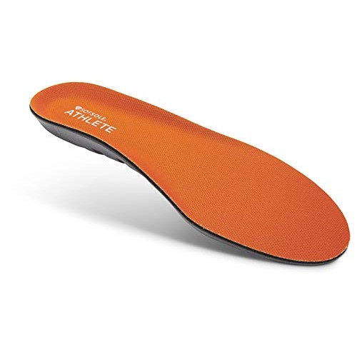 Sof Sole mens Athlete Performance Full-length Insole, Orange, Men s 11-12.5 US