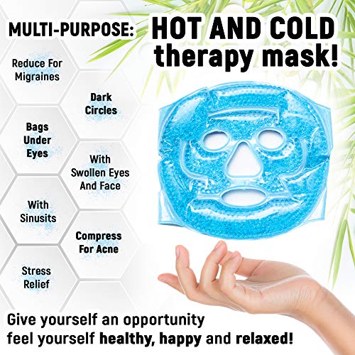 Sofida Cold Hot Gel Face Eye Mask - Reduce Puffy Dark Circles Bags Under Eyes...