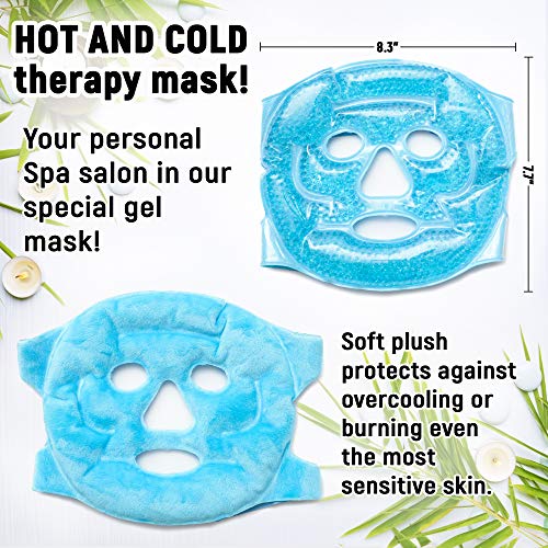 Sofida Cold Hot Gel Face Eye Mask - Reduce Puffy Dark Circles Bags Under Eyes...