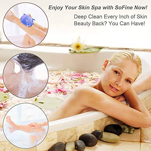 2021 Upgrade Back Scrubber,Back Body Brush,Silicone Bath Scrubber with Massag...