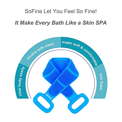 2021 Upgrade Back Scrubber,Back Body Brush,Silicone Bath Scrubber with Massag...