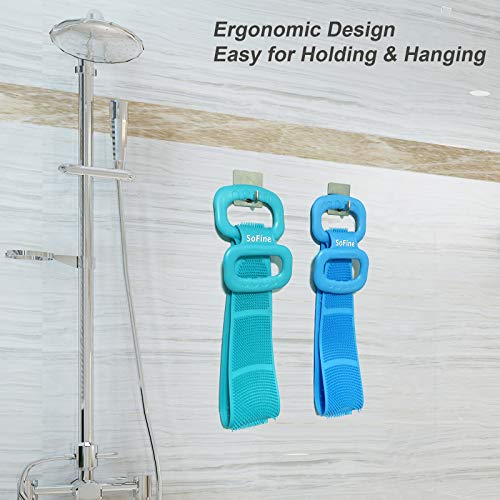 2021 Upgrade Back Scrubber,Back Body Brush,Silicone Bath Scrubber with Massag...