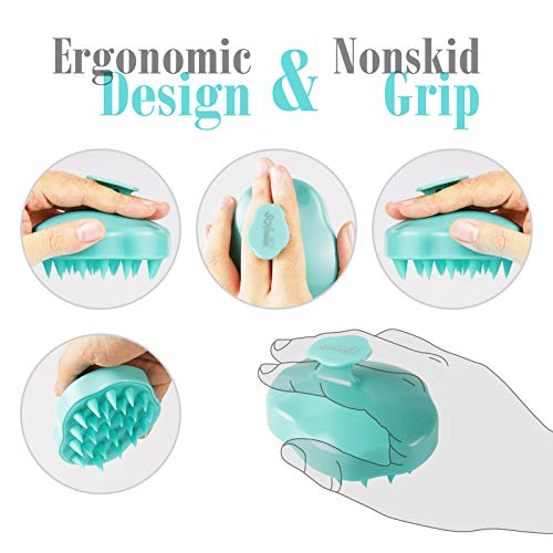 Scalp Massager Shampoo Brush for Men Women Kids Pets Scalp Care Silicone Head...