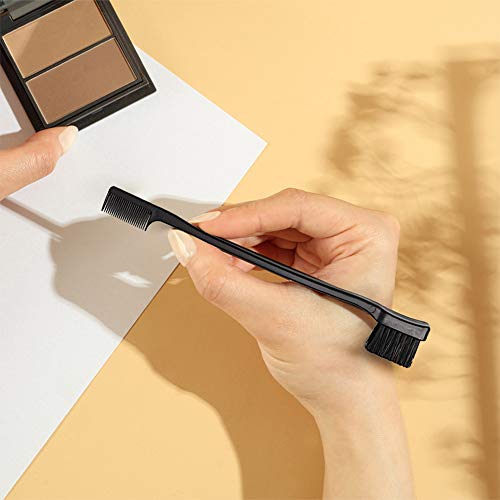 Foxi Fresh Double Sided Edge Control Hair Brush Comb Combo Pack 2 Pieces Pink...