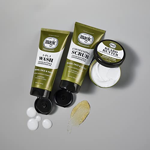Soft-Sheen Carson Magic Beard Grooming Kit for Men with Cedarwood Oil- Beard ...