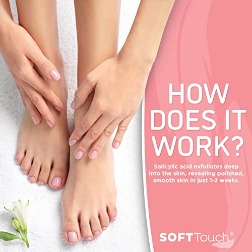 Soft Touch Foot Peel Mask - Pack of 2 Feet Peeling Masks for Dry, Cracked Hee...