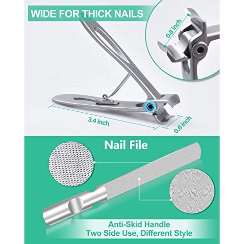 Podiatrist Toenail Clippers, Professional Thick Toenail Clippers for Thick & ...