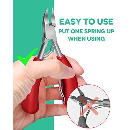 Podiatrist Toenail Clippers, Professional Thick Toenail Clippers for Thick & ...