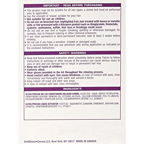 Softsheen Carson Precise No-Lye Original Relaxer Twin Pack