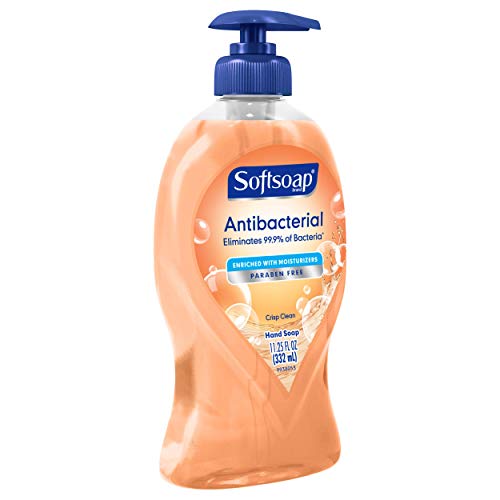 Softsoap Antibacterial Liquid Hand Soap, Crisp Clean - 11.25 Fluid Ounces (6 ...