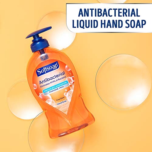 Softsoap Antibacterial Liquid Hand Soap, Crisp Clean - 11.25 Fluid Ounces (6 ...
