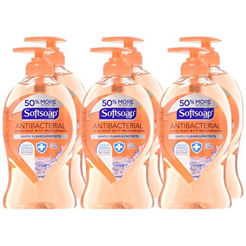 Softsoap Antibacterial Liquid Hand Soap, Crisp Clean - 11.25 Fluid Ounces (6 ...