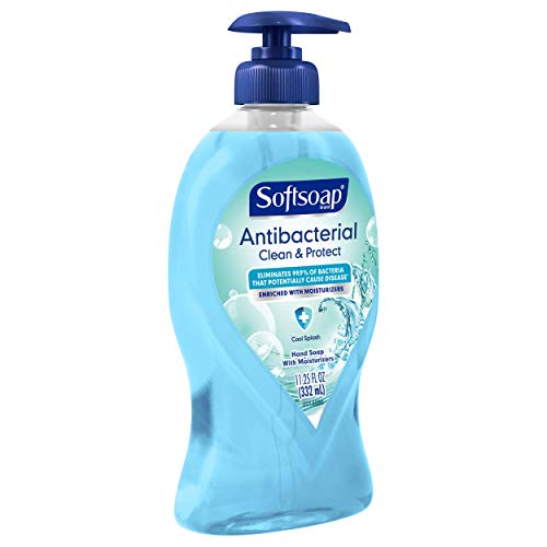 Softsoap Antibacterial Liquid Hand Soap Pump, Clean & Protect, Cool Splash - ...