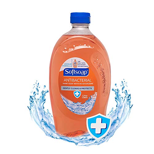 Softsoap Antibacterial Liquid Hand Soap Refill, Crisp Clean - 32 Fluid Ounce