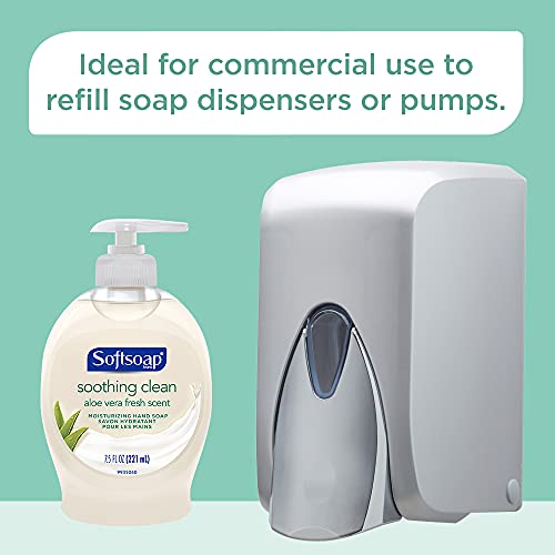 SOFTSOAP Hand Soap Refill Gallon (128 Fluid Ounces | Case of 4), Aloe Vera Fr...
